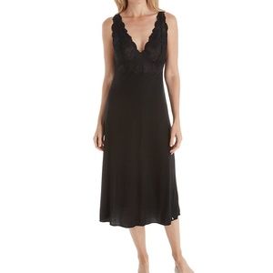 Brand New with Tags Natori Zen Floral Chemise - Black, XXL